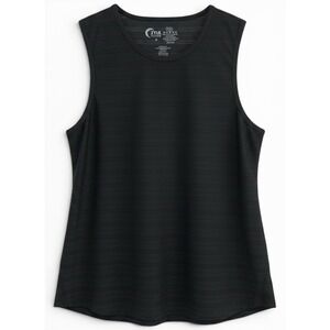 ZYIA Active Tank Top Womens M Black Mesh Sleeveless Gym Athleisure Yoga Sporty